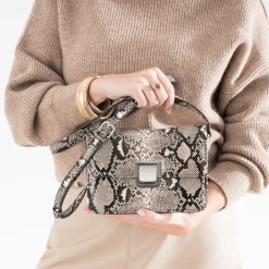 Eram Sacs Bandoulières|Sacs À Main^Sac bandoulière effet python NOIR