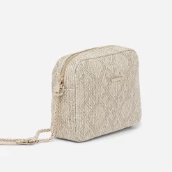 Eram Sacs À Main|Sacs Bandoulières^Sac bandoulière paille beige brodé OR