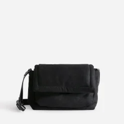 Texto Sacs Bandoulières|Sacs À Main^Sac bandoulière irisé textile suédé NOIR
