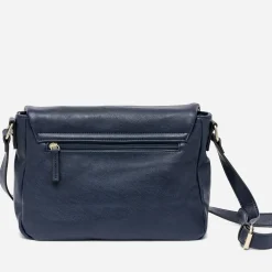 Eram Sacs À Main^Sac besace avec rabat zippé MARINE