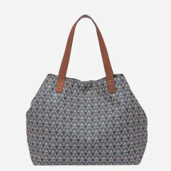 Eram Sacs Cabas|Sacs À Main^Sac cabas à imprimé minimaliste BLEU