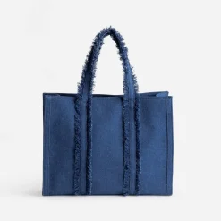 Eram Sacs Cabas^Sac cabas esprit denim BLEU