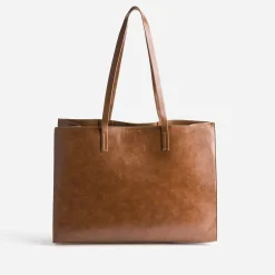 Eram Sacs Cabas^Sac cabas détails bijou COGNAC