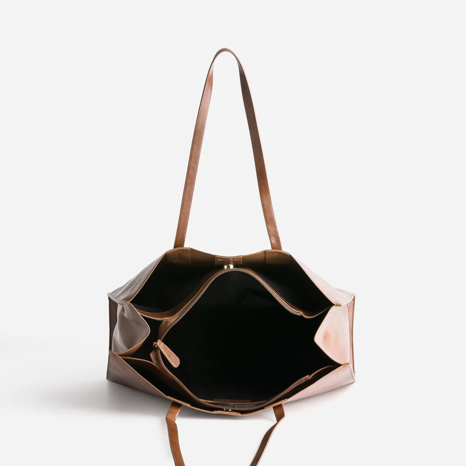 Eram Sacs Cabas^Sac cabas détails bijou COGNAC