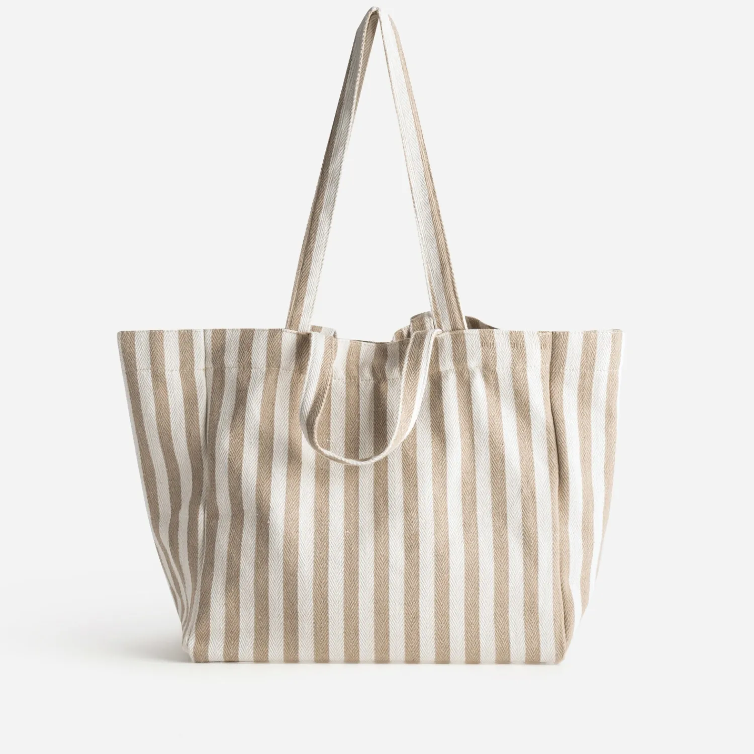 Eram Sacs Cabas^Sac cabas écru rayures s BEIGE