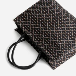 Eram Sacs Cabas^Sac cabas en textile à motif graphique NOIR