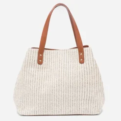 Eram Sacs Cabas^Sac cabas paille effet tressé BEIGE
