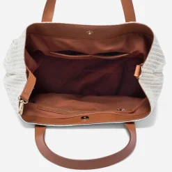 Eram Sacs Cabas^Sac cabas paille effet tressé BEIGE