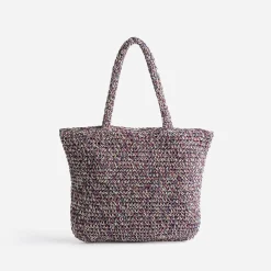 Eram Sacs Cabas|Sacs À Main^Sac cabas prune, marine, écru tressé MULTICOLORE