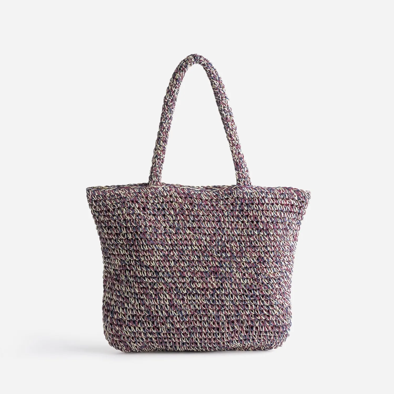 Eram Sacs Cabas|Sacs À Main^Sac cabas prune, marine, écru tressé MULTICOLORE