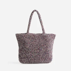 Eram Sacs Cabas|Sacs À Main^Sac cabas prune, marine, écru tressé MULTICOLORE
