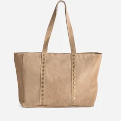 Texto Capsule Maroquinerie Cuir|Sacs Cabas^Sac cabas cuir velours BEIGE