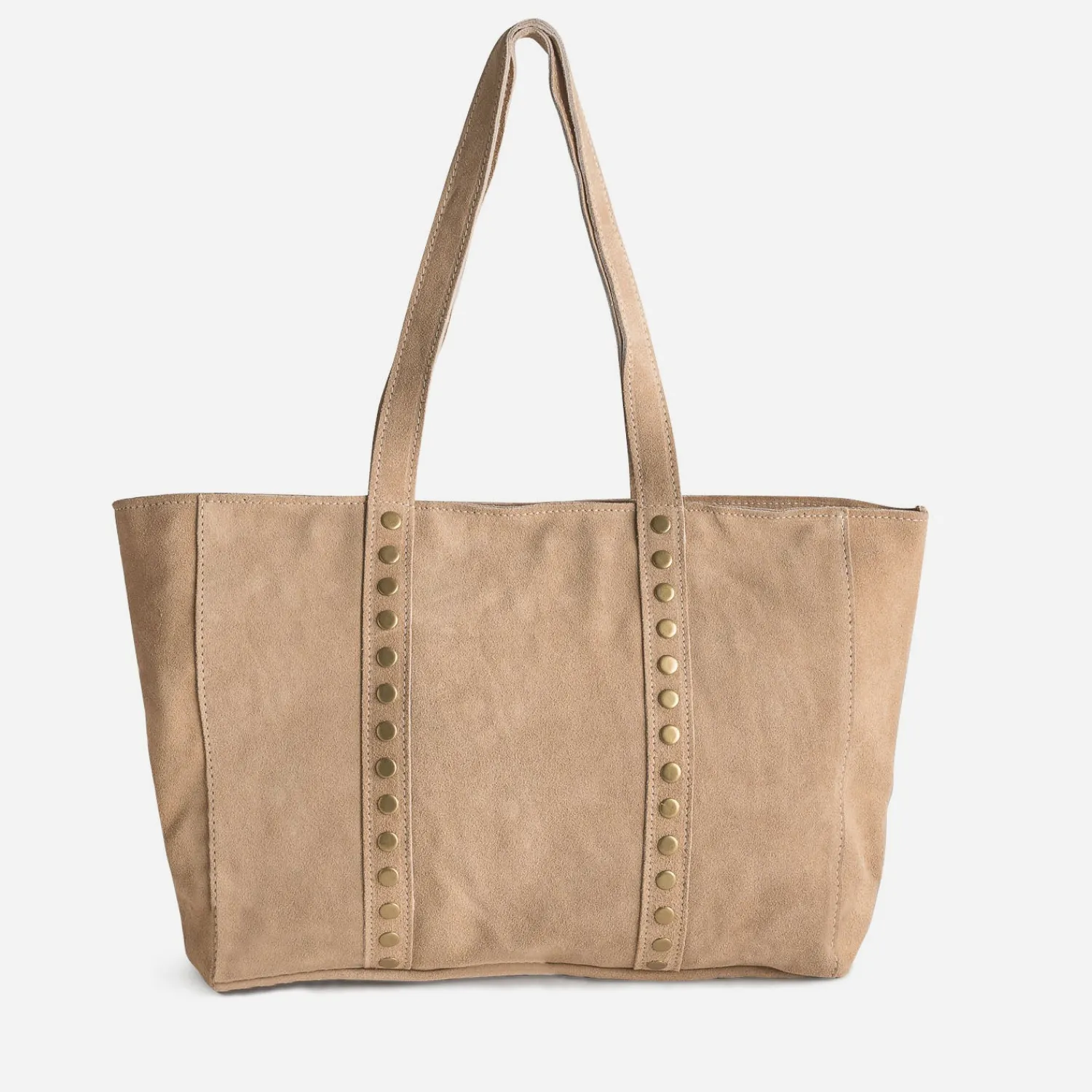 Texto Capsule Maroquinerie Cuir|Sacs Cabas^Sac cabas cuir velours BEIGE