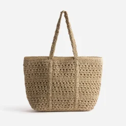 Texto Sacs Cabas^Sac cabas en raphia BEIGE