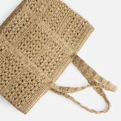 Texto Sacs Cabas^Sac cabas en raphia BEIGE