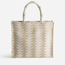 Texto Sacs Cabas^Sac cabas écru tressage beige ECRU