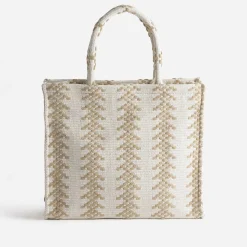 Texto Sacs Cabas^Sac cabas écru tressage beige ECRU