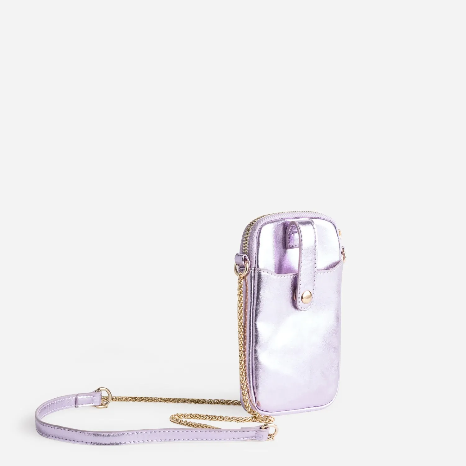 Eram Petite Maroquinerie^Sac lilas métallisé pour téléphone portable VIOLET