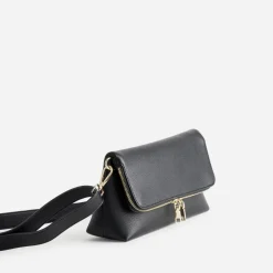 Eram Sacs À Main^Sac rabat zippé NOIR