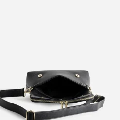 Eram Sacs À Main^Sac rabat zippé NOIR