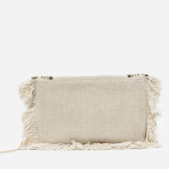 Texto Pochettes|Sacs À Main^Sac pochette chiné en textile à broderies ethniques BEIGE