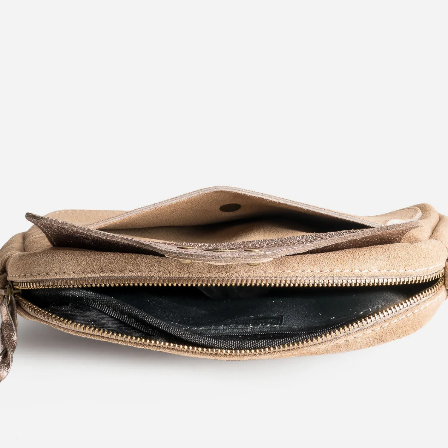 Texto Capsule Maroquinerie Cuir|Sacs À Main^Sac pochette cuir velours BEIGE