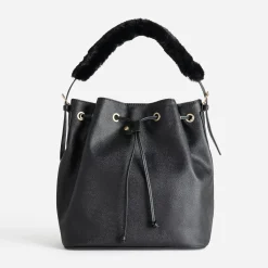 Eram Sacs Cabas^Sac seau deux anses amovibles NOIR