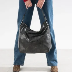 Texto Sacs Cabas^Sac effet patchwork NOIR