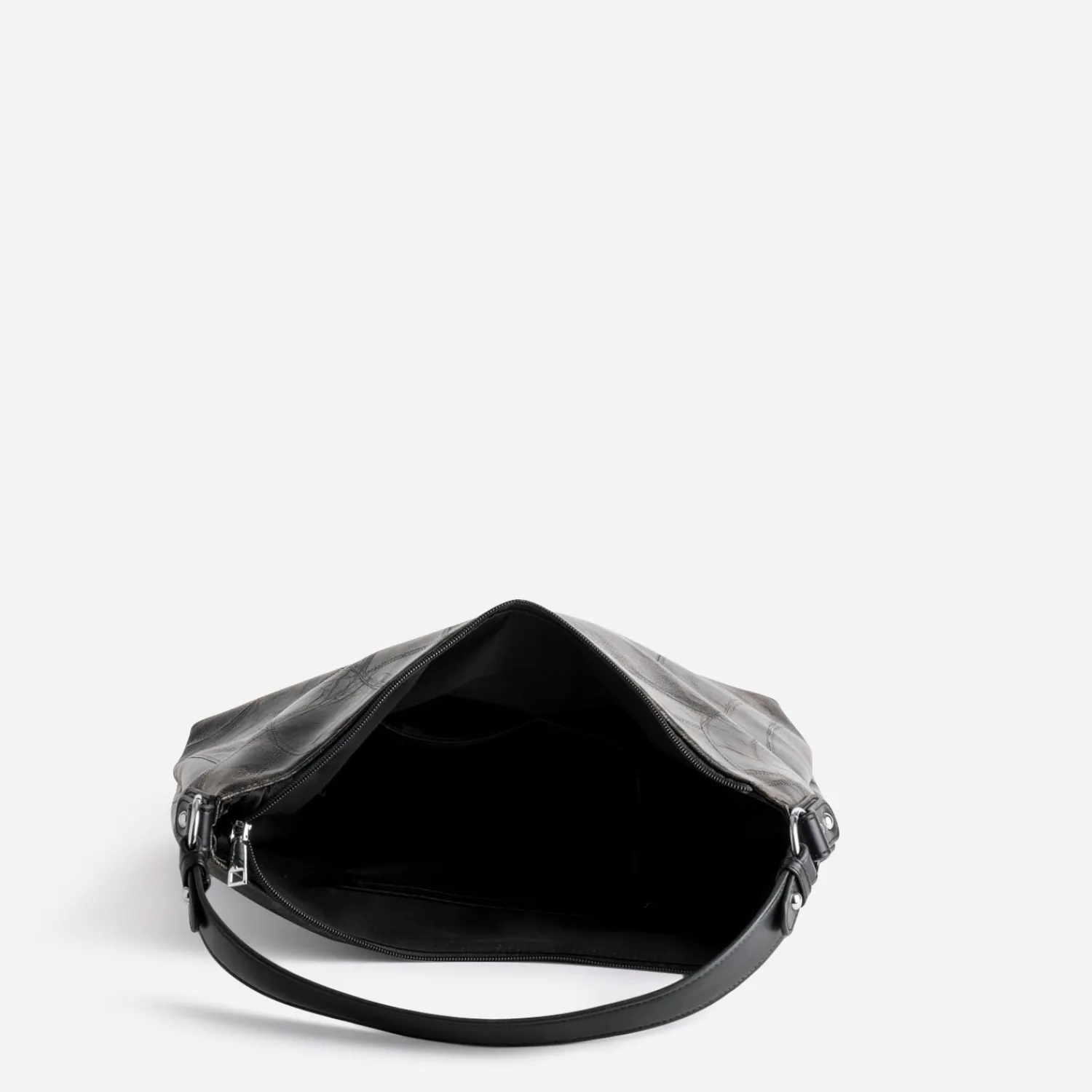 Texto Sacs Cabas^Sac effet patchwork NOIR