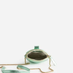 Eram Petite Maroquinerie^Sac métallisé pour téléphone portable VERT