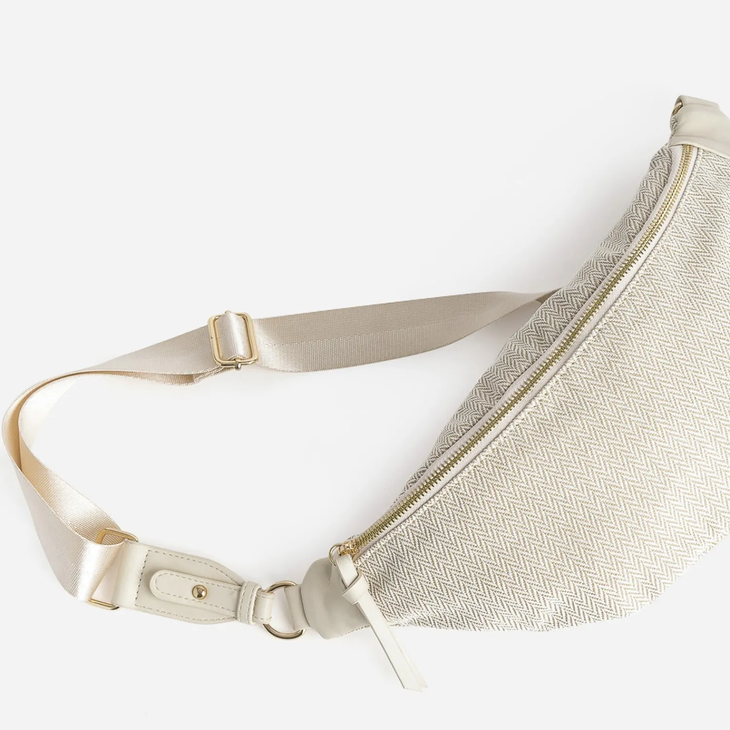 Texto Sacs Bananes & Bandoulières|Sacs À Main^Sac-banane à motif chevrons BEIGE