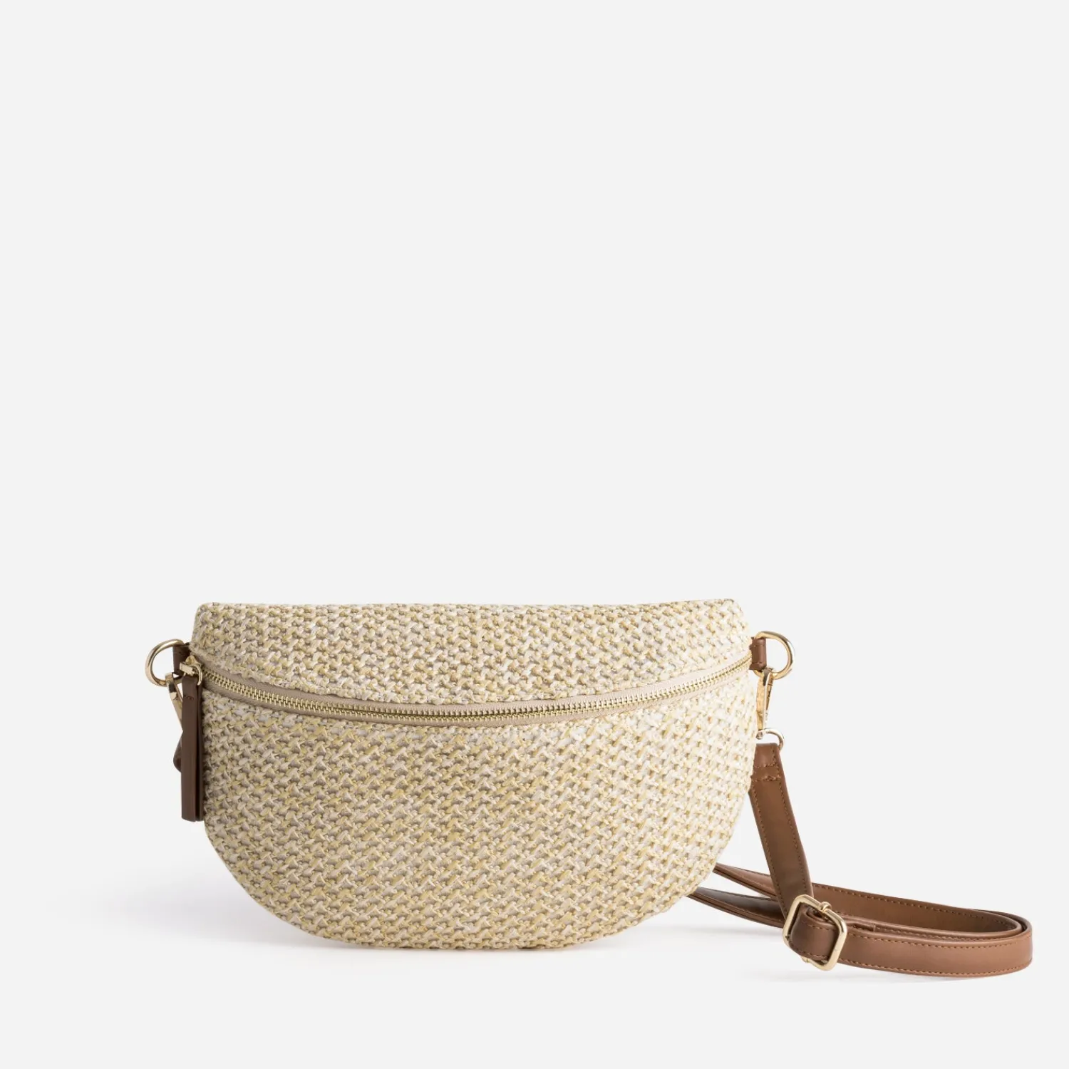 Eram Sacs Bananes & Bandoulières|Sacs À Main^Sac-banane tressé et marron BEIGE