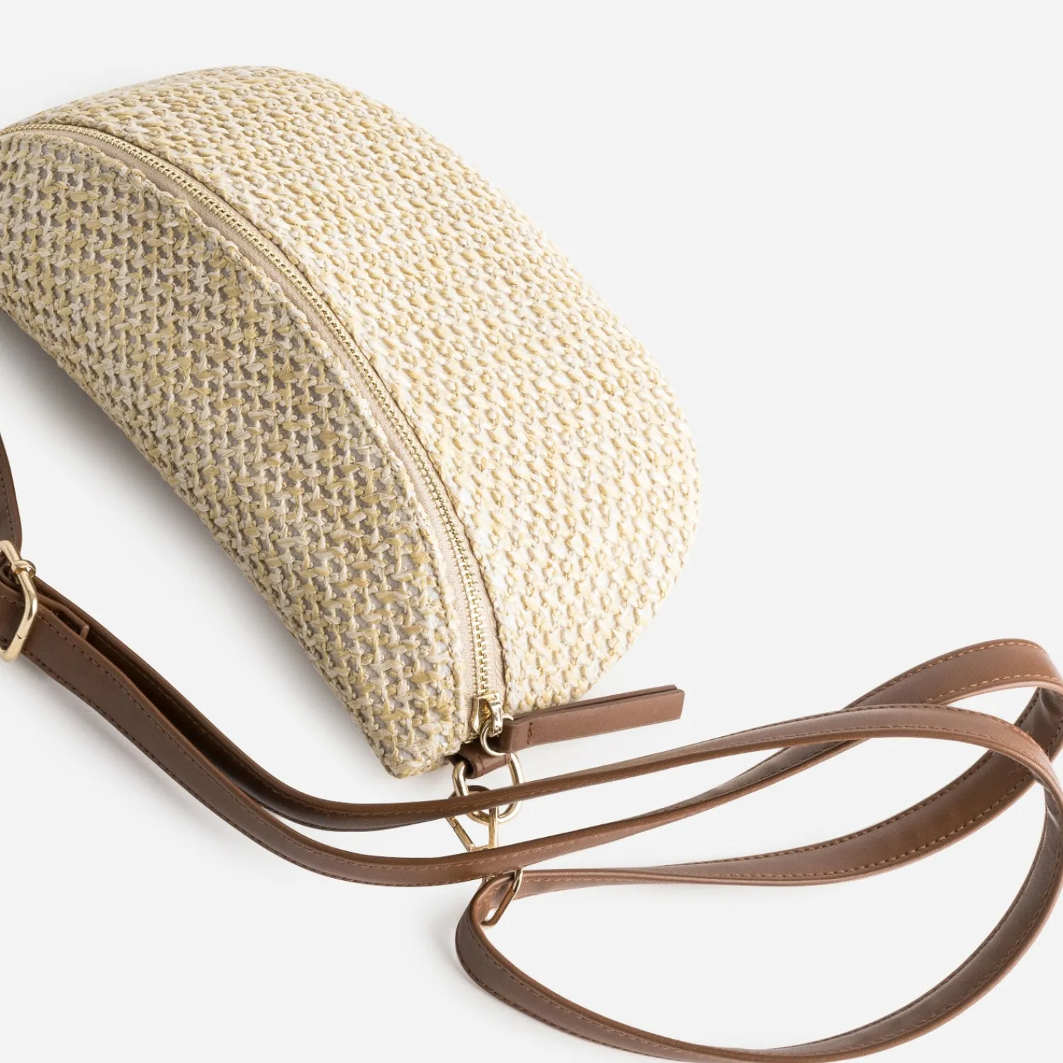 Eram Sacs Bananes & Bandoulières|Sacs À Main^Sac-banane tressé et marron BEIGE