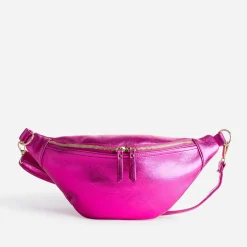 Texto Sacs Bananes & Bandoulières|Sacs À Main^Sac-banane fuchsia métallisé ROSE