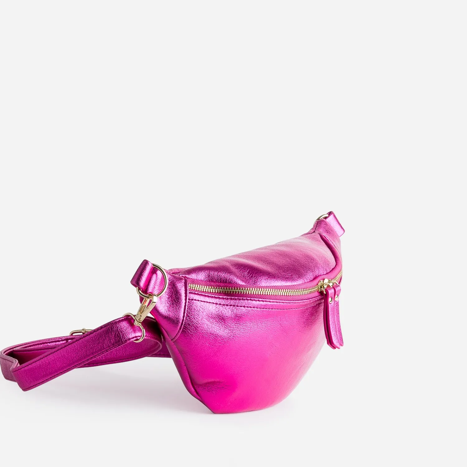 Texto Sacs Bananes & Bandoulières|Sacs À Main^Sac-banane fuchsia métallisé ROSE