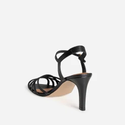 Eram Sandales^Sandale à talon e cuir NOIR