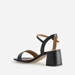 Eram Sandales^Sandale à talon e cuir NOIR