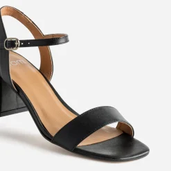 Eram Sandales^Sandale à talon e cuir NOIR
