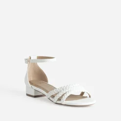 Eram Sandales^Sandale he brides tressées BLANC