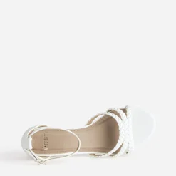 Eram Sandales^Sandale he brides tressées BLANC