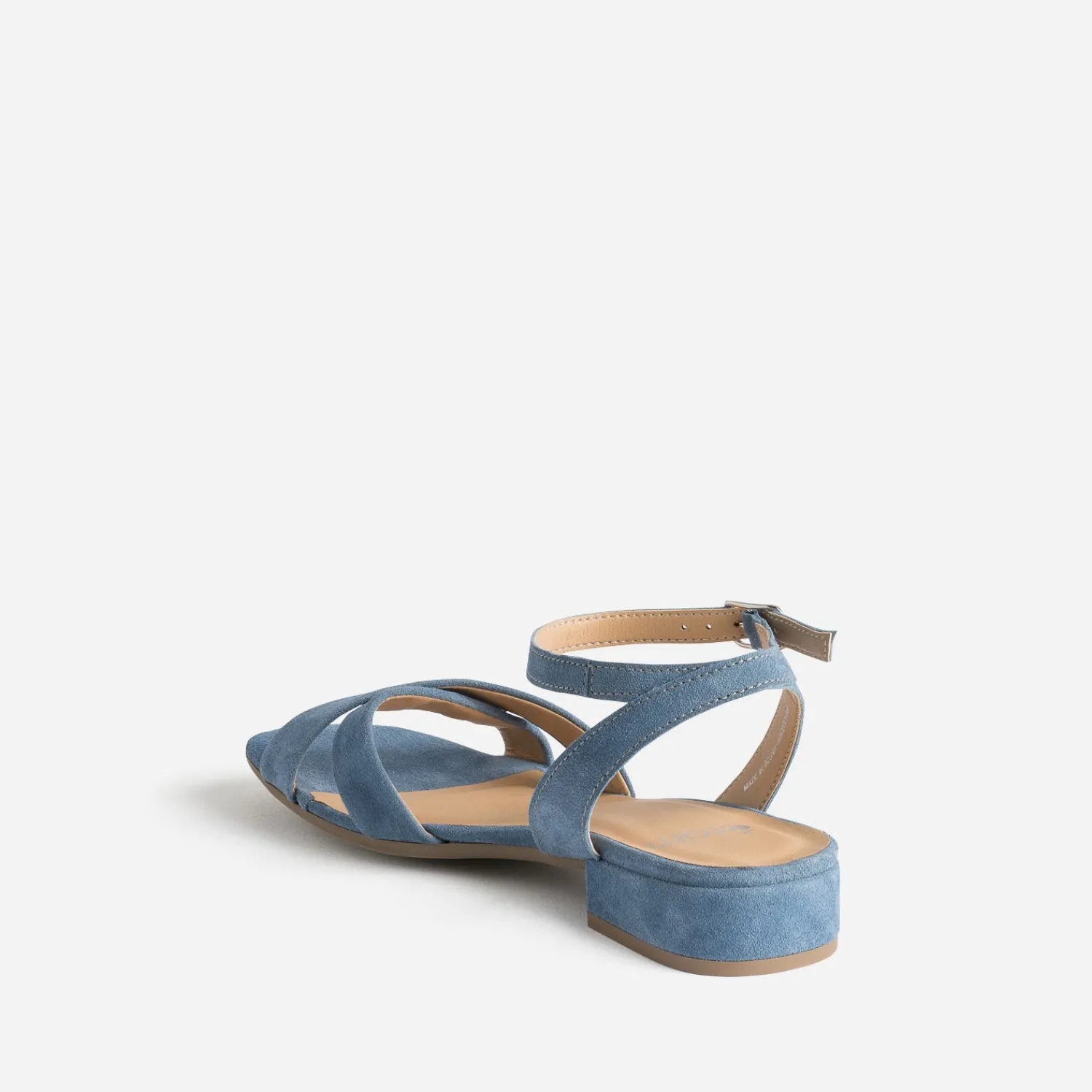 Eram Sandales^Sandale cuir velours BLEU