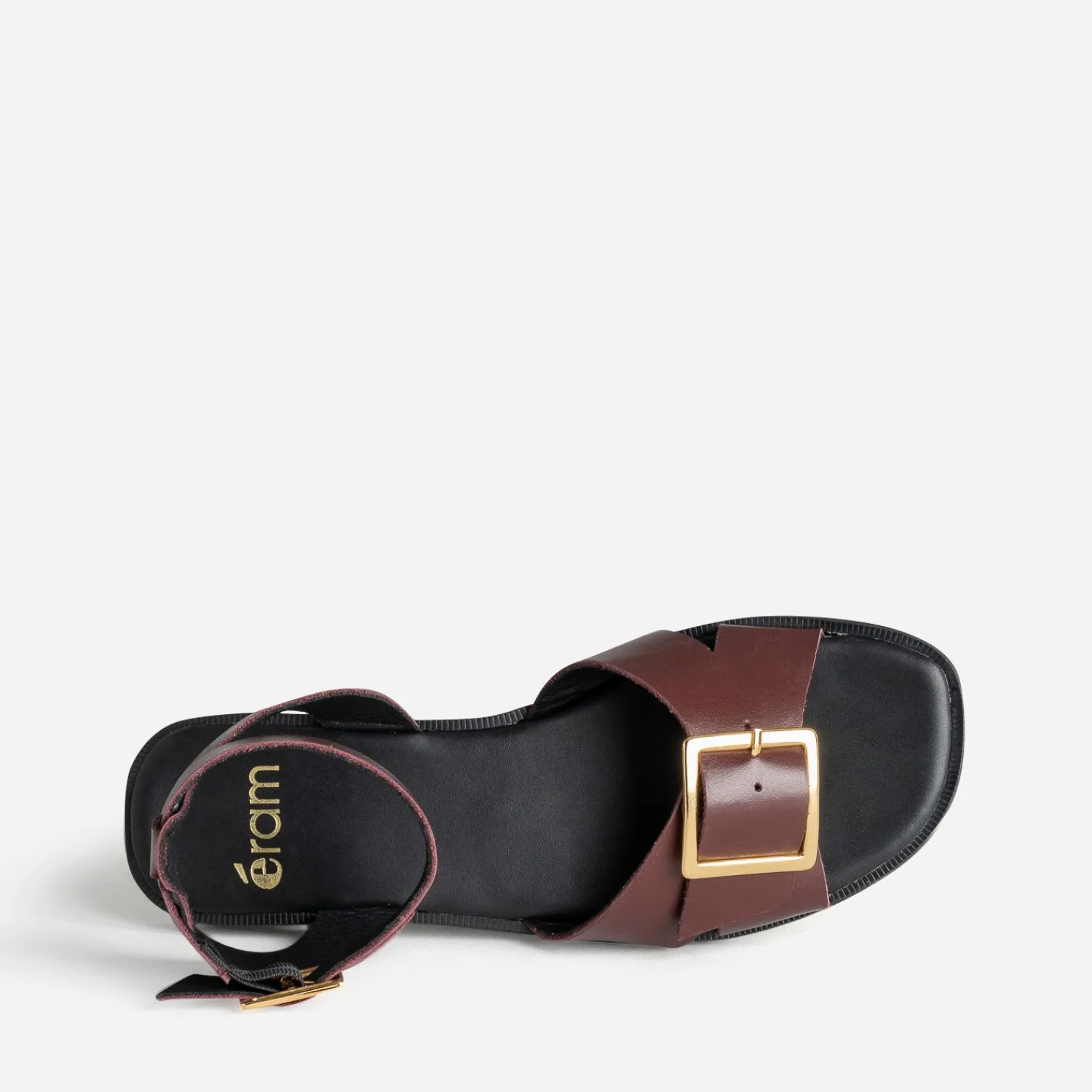 Eram Sandales^Sandale cuir BORDEAUX