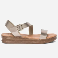 Eram Sandales^Sandale bronze en cuir MARRON
