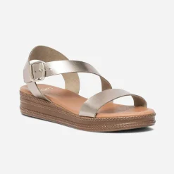 Eram Sandales^Sandale bronze en cuir MARRON