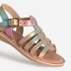 Buggy Sandales^Sandale arc-en-ciel cuir MULTICOLORE