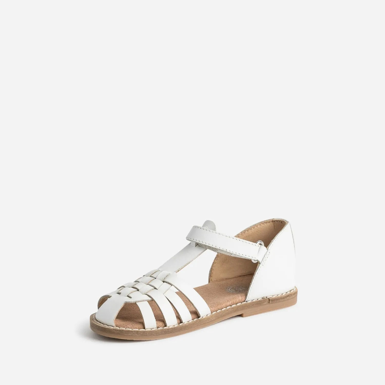 Buggy Sandales^Sandale he en cuir BLANC