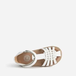 Buggy Sandales^Sandale he en cuir BLANC