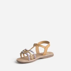 Buggy Sandales^Sandale en cuir brides tressées CAMEL