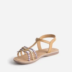 Buggy Sandales^Sandale en cuir brides tressées CAMEL