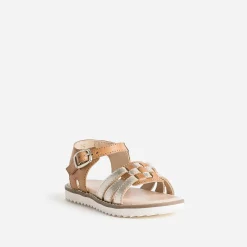 Buggy Sandales^Sandale camel et dorée cuir COGNAC